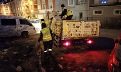 Kütahya’da Yenidoğan Mahallesi’nde biriken çöpler temizlendi