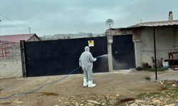 Kütahya Yayla Köyü’nde hayvancılık işletmelerine dezenfeksiyon