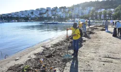 Muğla’da sağanak sonrası atık temizliği yapıldı