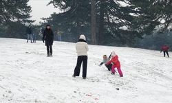 Edremit Körfezi'nde yaşayanlar, karın tadını Kazdağları'nda çıkardı