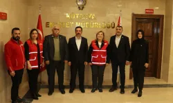 Kızılay heyetinden, Kütahya Emniyet Müdürü Elbir’e ziyaret