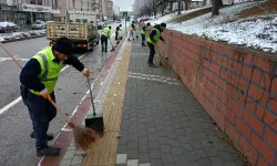 Kütahya Dumlupınar Bulvarı’nda temizlik çalışması