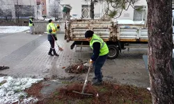 Kütahya Gazi Hüseyin Paşa Caddesi’nde temizlik çalışması
