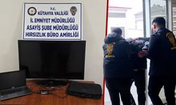 Kütahya polisi, güvenlik kameralarını inceledi hırsızı yakaladı