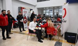 Kütahya’da polislerden kan bağışına destek