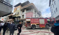 Nazilli’de kurs merkezinde çıkan yangın paniğe neden oldu