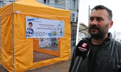 Kütahyalı Metehan için yardım çadırı
