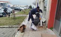 Kütahya Çiniciler Çarşısı’nda bayram sonrası temizlik