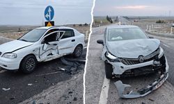 Kütahya’da iki otomobil çarpıştı, sürücüler yaralı