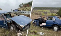 Kütahya’da iki otomobil çarpıştı, yaralılar var