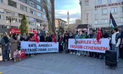 Kütahya’da İsrail ve ABD protestosu