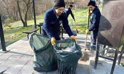 Kütahya Ağaçköy Regülatör'de bahar temizliği