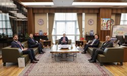 Kütahya Valisi Işın’dan Yeşilay heyetine kabul