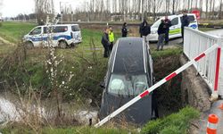 Kütahya'da aynı sulama kanalına bu sefer lüks araç uçtu