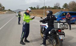 Kütahya’da jandarmadan motosiklet denetimi