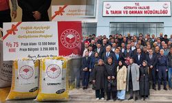 Kütahya’da üreticilere tohum desteği verildi