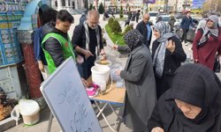 Kütahya’da Sumud Filosu için aşureler kaynatıldı