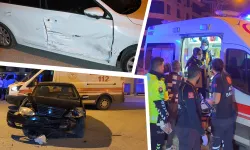 Kütahya’da iki otomobil çarpıştı, yaralılar var