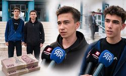 Kütahya’da lise öğrencileri bulduğu parayı polise teslim etti
