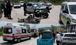 Kütahya’da otomobil ile elektrikli motosiklet çarpıştı: 3 yaralı