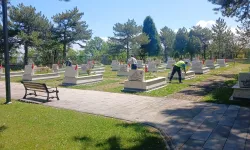 Kütahya’da Teyyare Şehitliği temizlendi