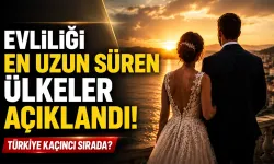 Evliliği en uzun süren ülkeler açıklandı