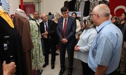 Kütahya Yıldırım Beyazıt Mahallesin'de dikiş sergisi açıldı