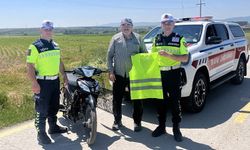 Kütahya’da motosiklet sürücülerine görünürlük desteği