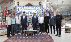 Kütahya Valisi Işın’dan çinici esnafına ziyaret