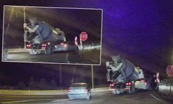 Kütahya'da beton mikseri otomobili az kalsın altına alacaktı