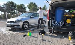 Kütahya’da seyyar oto yıkama dönemi başladı