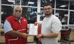 Mesai arkadaşımıza Kızılay Kütahya’dan bronz madalya