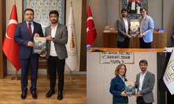 Kütahya Ekspres Gazetesi imtiyaz sahibi ve KGK İl Temsilcisi Mustafa Cin’den protokole ziyaret