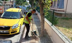 Kütahya’da Cumhuriyet Mahallesi’nde ot biçimi ve temizlik çalışması