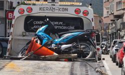 Kütahya’da motosikletini terkedip yaya kaçtı