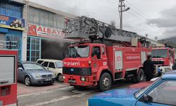 Kütahya’da iş yerinde yangın