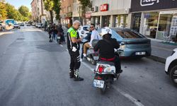 Kütahya’da motosiklet denetimi sürüyor