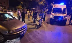 Kütahya’da motosiklet otomobille çarpıştı, sürücü yaralı