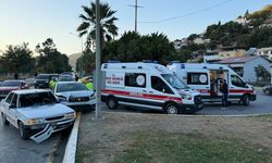 Aydın'da iki otomobilin çarpıştığı kazada 2 kişi yaralandı