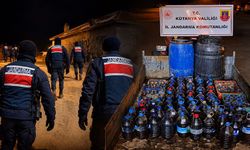 Kütahya’da jandarma ekiplerinden sahte içki operasyonu