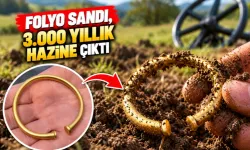 Tarlada folyo sandı: 3 bin yıllık altın çıktı