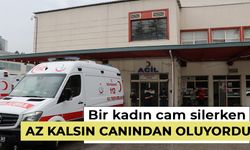 Kütahya'da cam silerken pencereden düşen kadın yaralandı