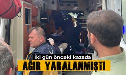 Kütahya'da trafik kazasında yaralanan kadın hayatını kaybetti