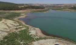 Tekirdağ'daki Barajın su seviyesi kuraklık nedeniyle düştü