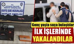 Kütahya’da iki genç hırsız çaldıkları eşyalarla yakalandı