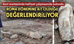 Kütahya’da hafriyat çalışmasında tarihi mermer heykel bulundu 