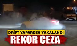 Kütahya’da drift yapan alkollü sürücü polise yakalandı