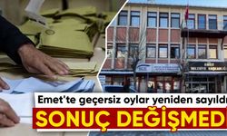 AK Parti'nin Emet seçimi itirazında sonuç değişmedi