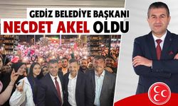 Gediz Belediye Başkanı Necdet Akel oldu