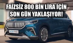 TOGG T10x'te 800 bin liraya sıfır faiz için sayılı gün